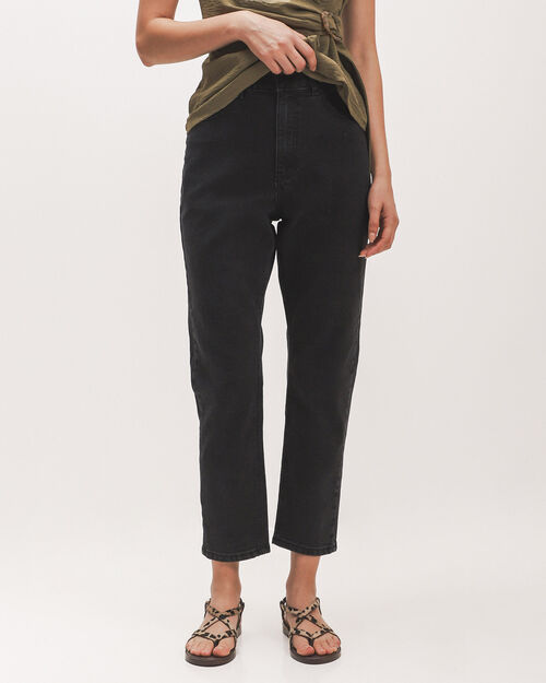 Jeans Mom Fit Negro